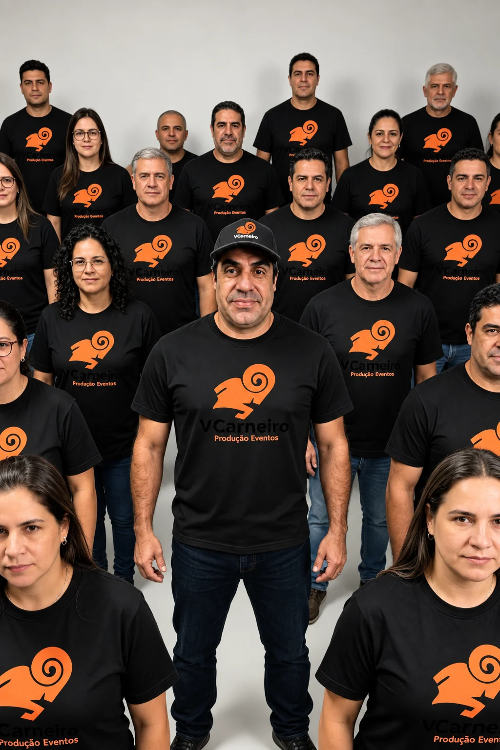 Grupo de pessoas com camisetas da V Carneiro — imagem 2
